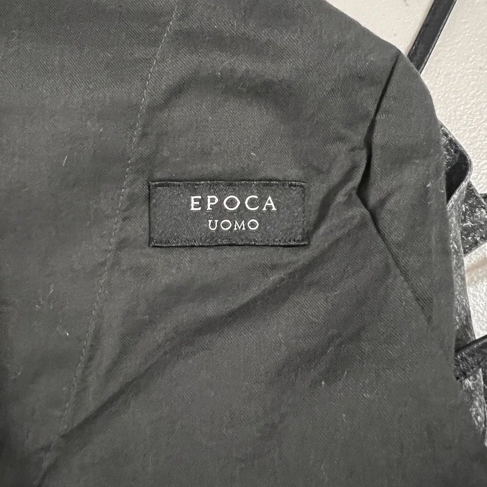Epoca Uomo Pants Cargo Joggers Mens‎ Medium Black Drawstring Casual